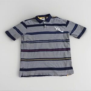 VTG Rocawear Mens XL Polo Shirt Striped Short Sleeve Embroidery Casual Rugby Y2K